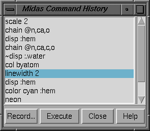 command history window