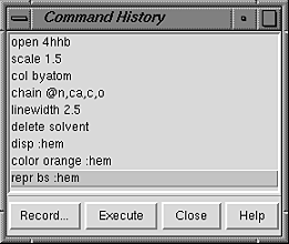 command history window