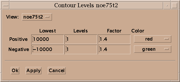 Contour Level Dialog