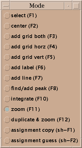 Pointer Modes Buttons