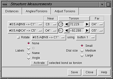 adjust torsions panel