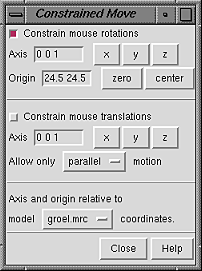 Constrained Move panel