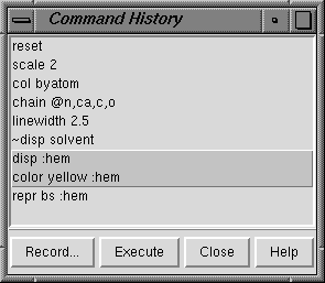 command history window