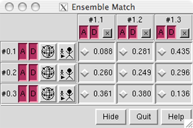 Ensemble Match window